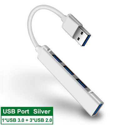 USB C HUB 3.0 Type-C 4-portový multi USB rozbočovač/adaptér OTG pre HUAWEI Xiaomi Macbook Pro 13 15 Air Pro PC počítačové príslušenstvo