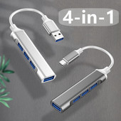 C típusú USB C HUB nagy sebességű 4 portos többosztó adapter OTG Lenovo HUAWEI Xiaomi Macbook Pro 15 Air Pro tartozékokhoz