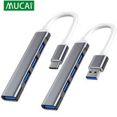 C típusú USB C HUB Dock 3.0 3.1 4 Port Multi Splitter Adapter OTG Lenovo HUAWEI Xiaomi Macbook Pro 15 Air Pro tartozékokhoz