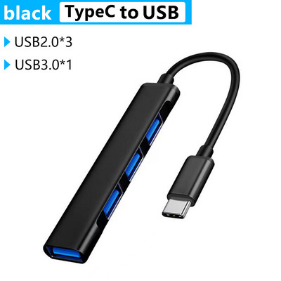 C típusú USB C HUB Dock 3.0 3.1 4 Port Multi Splitter Adapter OTG Lenovo HUAWEI Xiaomi Macbook Pro 15 Air Pro tartozékokhoz