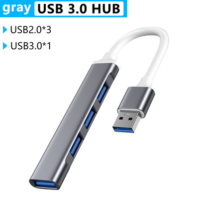 C típusú USB C HUB Dock 3.0 3.1 4 Port Multi Splitter Adapter OTG Lenovo HUAWEI Xiaomi Macbook Pro 15 Air Pro tartozékokhoz