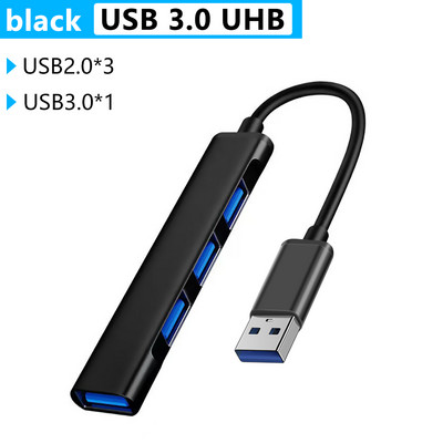 C típusú USB C HUB Dock 3.0 3.1 4 Port Multi Splitter Adapter OTG Lenovo HUAWEI Xiaomi Macbook Pro 15 Air Pro tartozékokhoz