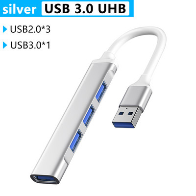 C típusú USB C HUB Dock 3.0 3.1 4 Port Multi Splitter Adapter OTG Lenovo HUAWEI Xiaomi Macbook Pro 15 Air Pro tartozékokhoz