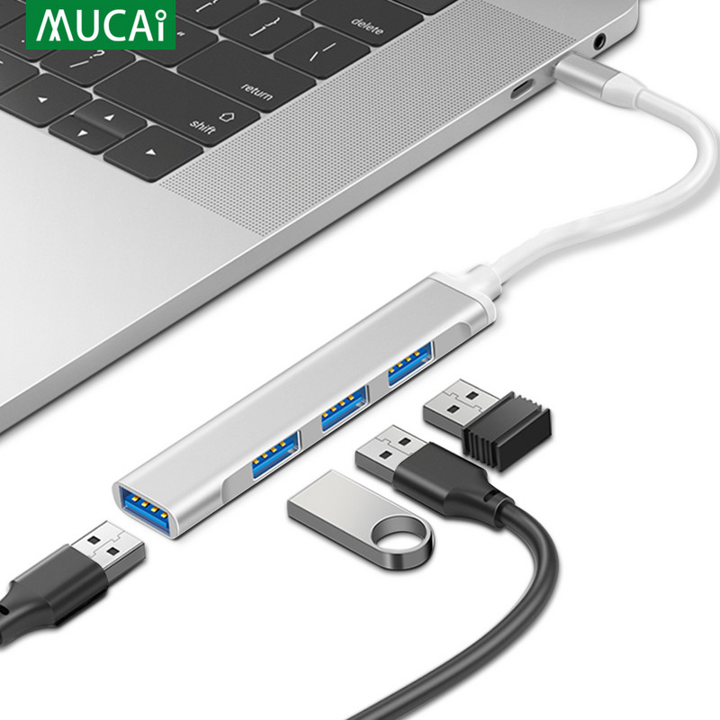 C típusú USB C HUB Dock 3.0 3.1 4 Port Multi Splitter Adapter OTG Lenovo HUAWEI Xiaomi Macbook Pro 15 Air Pro tartozékokhoz