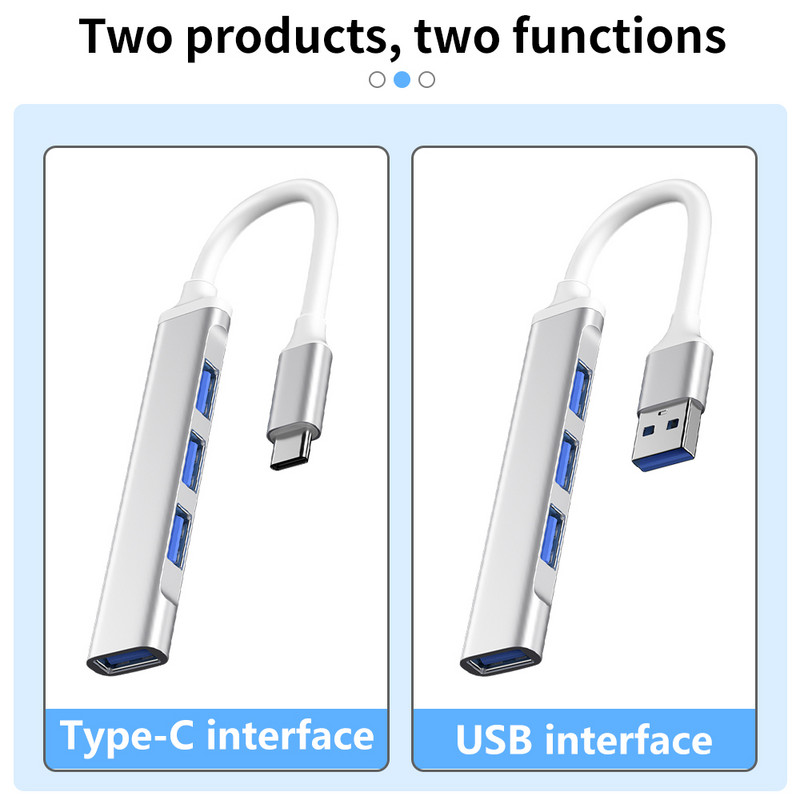 C típusú USB C HUB Dock 3.0 3.1 4 Port Multi Splitter Adapter OTG Lenovo HUAWEI Xiaomi Macbook Pro 15 Air Pro tartozékokhoz
