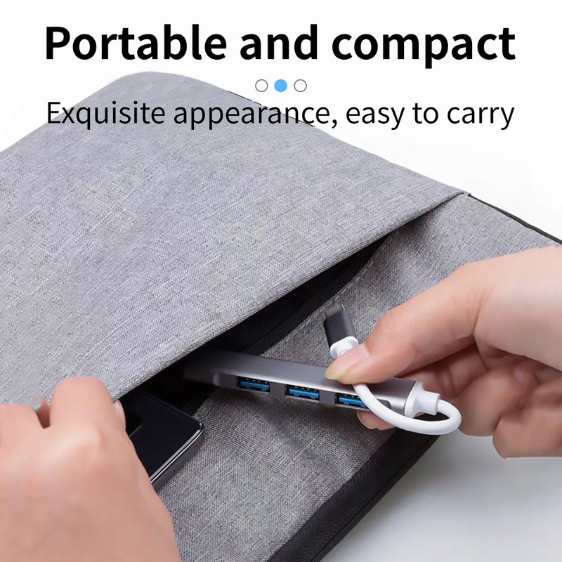 C típusú USB C HUB Dock 3.0 3.1 4 Port Multi Splitter Adapter OTG Lenovo HUAWEI Xiaomi Macbook Pro 15 Air Pro tartozékokhoz