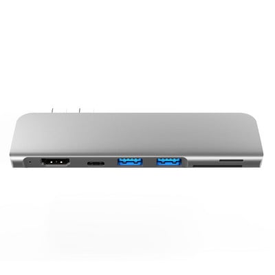 Adaptor Hub USB 3.1 Type-C la HDMI 4K Thunderbolt 3 Hub USB C cu Hub 3.0 TF Slot pentru cititor SD PD pentru MacBook Pro/Air 2018 - 2020