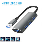 YUCUN USB HUB 3-0 4 porty USB 3.0 adaptér 5 Gbps vysokorýchlostný multi USB-C rozbočovač pre Lenovo Macbook Pro PC príslušenstvo tipo c
