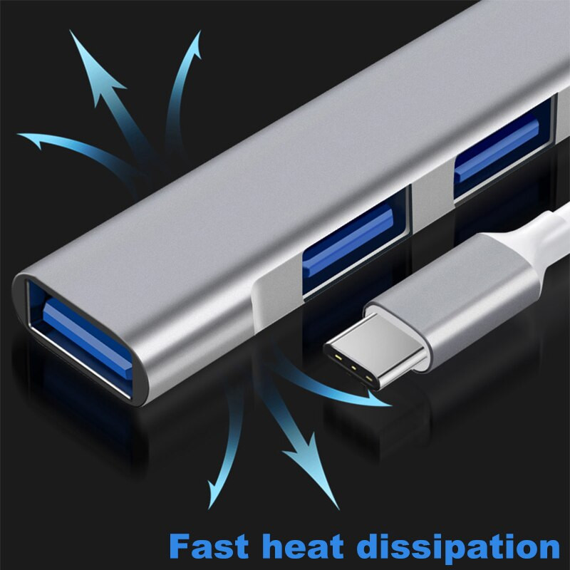 4 Port Multi Splitter Tip C HUB 3.0 USB 3.1 Adapter OTG za Xiaomi Lenovo Macbook 13 15 Air Pro PC Računalna oprema