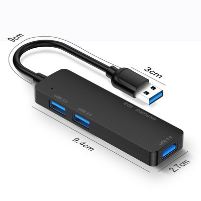 USB 3.0 HUB USB C TypeC HUB jungiklio išplėtimo šakotuvas didelės spartos skirstytuvo kortelių skaitytuvas su SD TF prievadais Multiport Macbook kompiuteriui