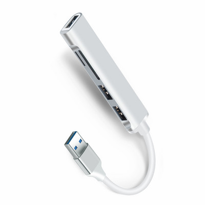 USB 3.0 HUB USB C TypeC HUB jungiklio išplėtimo šakotuvas didelės spartos skirstytuvo kortelių skaitytuvas su SD TF prievadais Multiport Macbook kompiuteriui