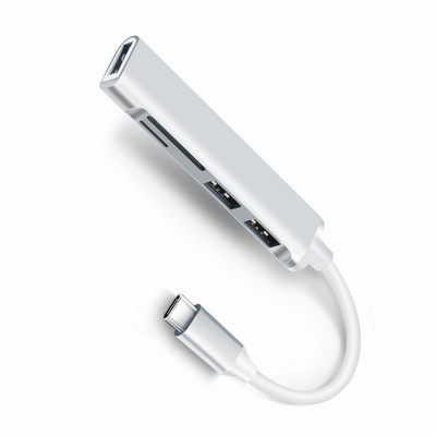 USB 3.0 HUB USB C TypeC HUB jungiklio išplėtimo šakotuvas didelės spartos skirstytuvo kortelių skaitytuvas su SD TF prievadais Multiport Macbook kompiuteriui