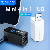 Hub USB 3.0 ORICO Splitter USB fără fir pentru notebook Extensor pentru laptop cu 3 porturi PC Computer Hub de încărcare USB 2.0 pentru accesorii pentru laptop