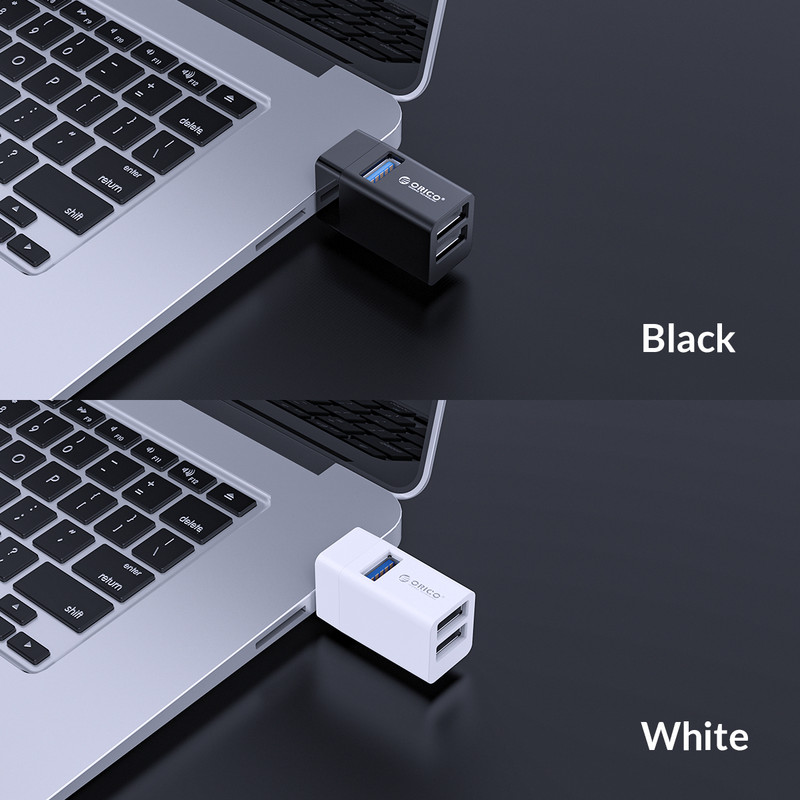 Hub USB 3.0 ORICO Splitter USB fără fir pentru notebook Extensor pentru laptop cu 3 porturi PC Computer Hub de încărcare USB 2.0 pentru accesorii pentru laptop
