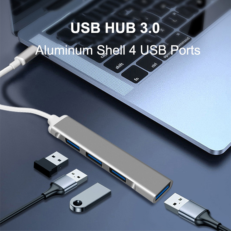 USB C HUB 3.0 Type C 3.1 4 Port Multi Splitter Adapter OTG Lenovo Xiaomi Macbook Pro 13 15 Air Pro PC számítógép-tartozékok