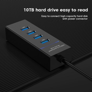 Elough 4 порта USB хъб 3 0 Високоскоростен мулти USB сплитер адаптер OTG за Xiaomi Lenovo PC Компютърни аксесоари 30/120 см