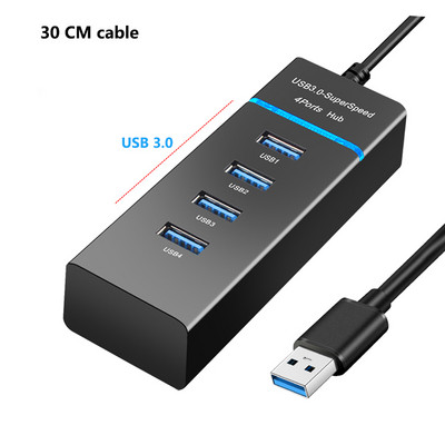 Usb Hub Extender High Speed USB 3 0 do 4 7 Ports Splitter s kontrolom prekidača za Xiaomi Macbook Pro PC Laptop Dodaci