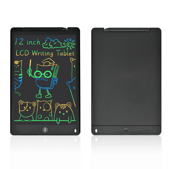 Ηλεκτρονικός πίνακας γραφής tablet σχεδίασης LCD 12 ιντσών Ψηφιακός πολύχρωμος πίνακας χειρογράφου με γραφικά παιδικά γκράφιτι Sketchpad
