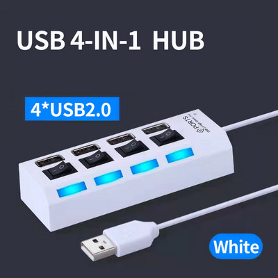 OLAF USB HUB 3.0 4/7 prievadų kelių išplėtimo USB 3.0 šakotuvas su jungikliu kelių USB skirstytuvo šakotuvas Naudokite maitinimo adapterio kompiuterio priedą