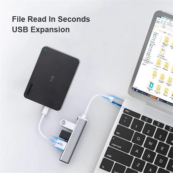 Тип C Extender Hub Hub Докинг станция USB C One-to-Four Computer Splitter USB 3.0