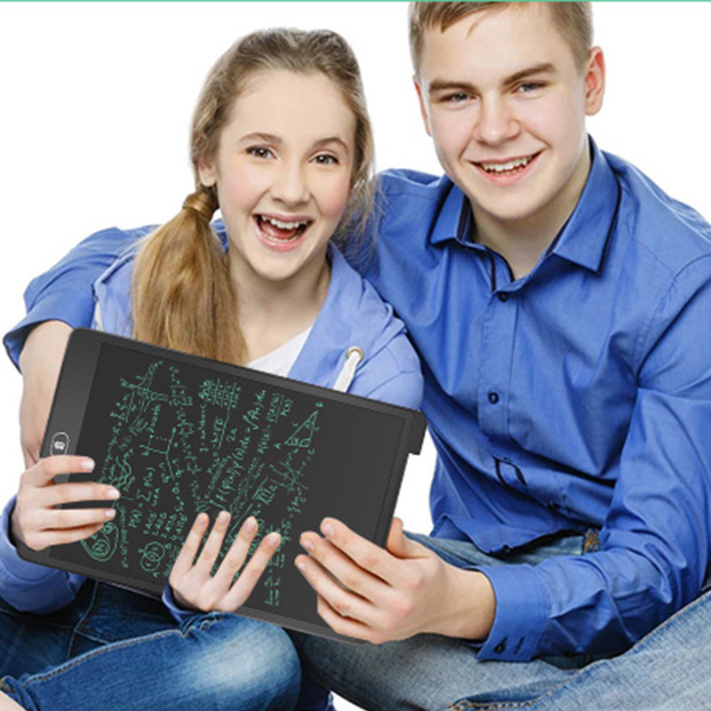 12 colių piešimo lenta skystųjų kristalų ekrano rašymo planšetė Skaitmeninė grafinė piešimo planšetė, rašymo ranka rašiklis, spalvota rašymo lenta vaikams