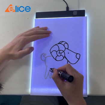 Μικρό μαξιλαράκι φωτός Α4 LED για ζωγραφική με διαμάντια, ψηφιακή ταμπλέτα γραφικών με τροφοδοσία USB για πίνακα ζωγραφικής τέχνης Pad σχεδίασης
