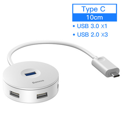 Baseus USB HUB USB 3.0 USB C HUB za MacBook Pro Surface USB Type C HUB USB 2.0 adapter s mikro USB-om za računalo USB razdjelnik