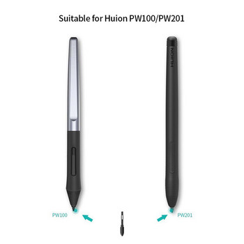Висококачествени резервни 10 бр. PN04 устойчиви на износване накрайници за писалка за HUION PW100 PW201 Графичен таблет за рисуване Цифрова писалка Стилус