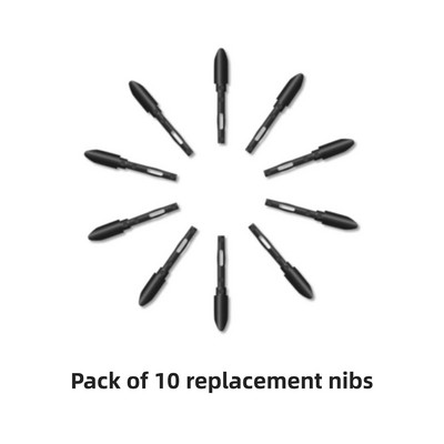Kiváló minőségű csere, 10db PN04 kopásálló tollhegyek HUION PW100 PW201 grafikus tábla rajz digitális toll hegyéhez