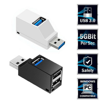 HUB USB Splitter HUB USB 3.0 Multiple USB Hab 2.0 Expansor Multi Hub HUB cu 3 porturi pentru PC Laptop