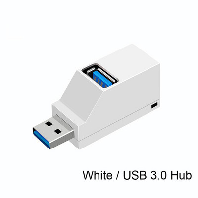 USB stebulės USB 3.0 stebulės skirstytuvas, kelių USB Hab 2.0 kelių šakotuvų išplėtimo 3 prievadų koncentratorius, skirtas nešiojamam kompiuteriui
