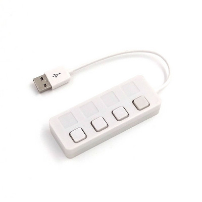 4 portos USB 2.0 HUB USB be/ki kapcsoló elosztó bővítő független 480Mbps gyors átviteli adatadapterrel PC számítógéphez