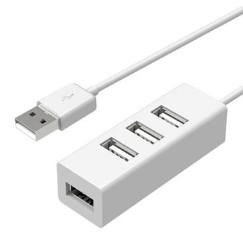 USB хъб USB деконцентратор Мини малък четирипортов USB 2.0 хъб 10 cm линия