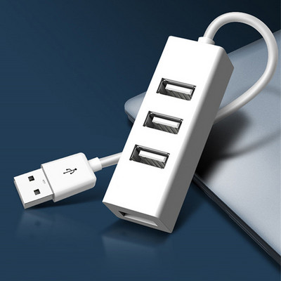 Hub USB Deconcentrator USB Mini Hub mic USB 2.0 cu patru porturi Linie de 10 cm