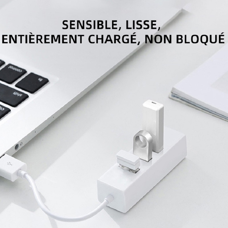 USB šakotuvas USB dekoncentratorius mini mažas keturių prievadų USB 2.0 šakotuvas 10 cm linija