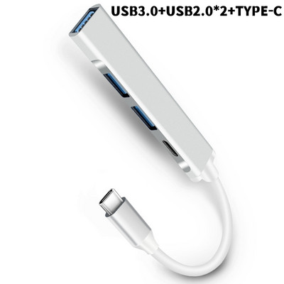 4 az 1-ben USB 3.0 HUB C típusú HUB USB3.0 Type-C 3xUSB nagy sebességű elosztó doboz 4 portos USB töltőadapter ipad Macbook PC-hez