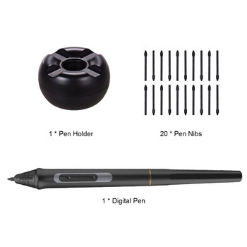 BOSTO Акумулаторна писалка, цифрова писалка 8192 нива, натискаща писалка за BOSTO 13HD/16HD/16HDK/16HDT/22UX