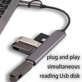 HUB USB C HUB de mare viteză TIP C 3.0 Cititor de carduri Splitter Multiport cu porturi SD TF pentru Accesorii pentru computer Macbook HUB HUB NOU