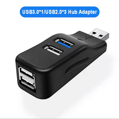 Didelės spartos USB 3.0 stebulės kelių skirstytuvo adapteris, 4 prievadų U disko skaitytuvo plėtiklis Kompiuterio priedai, skirti PC Macbook nešiojamasis nešiojamasis kompiuteris