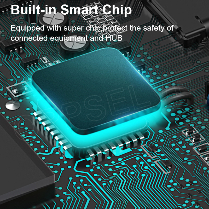 Didelės spartos USB 3.0 stebulės kelių skirstytuvo adapteris, 4 prievadų U disko skaitytuvo plėtiklis Kompiuterio priedai, skirti PC Macbook nešiojamasis nešiojamasis kompiuteris