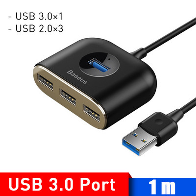 Baseus USB HUB USB3.0 na USB3.0*1+USB2.0*3 za MacBook Pro Air 2020 USB 2.0 HUB LED USB Splitter za Huawei Notebook HUB