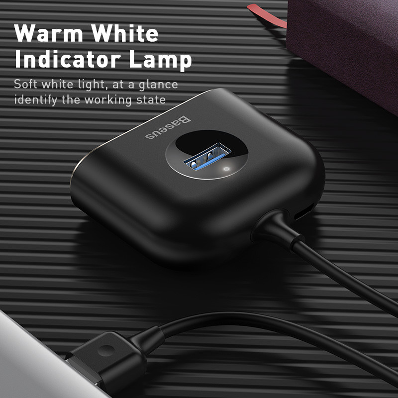 Baseus USB HUB USB3.0 na USB3.0*1+USB2.0*3 za MacBook Pro Air 2020 USB 2.0 HUB LED USB Splitter za Huawei Notebook HUB