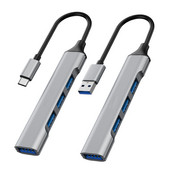 USB HUB 3.0 Type-C 4 σε 1 Διαχωριστής προσαρμογέα υψηλής ταχύτητας πολλαπλών θυρών OTG για Nintendo Switch PS3 4 Αξεσουάρ φορητού υπολογιστή Xbox Tablet PC