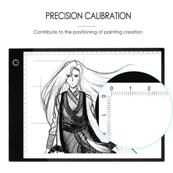 Нов графичен таблет A4 LED Tablet за рисуване Thin Art Stencil Drawing Board Light Box Tracing Table Pad Три нива
