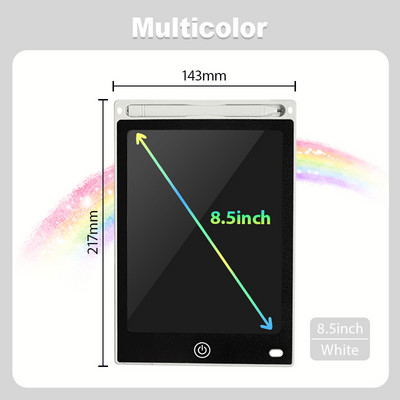 Tabletă de scris LCD de 8,5 inci pentru jucării pentru copii Instrument de pictură Electronică Desen table ultra-subțire pentru băieți copii cadou educațional