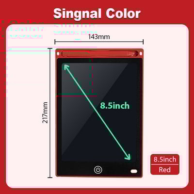 Tabletă de scris LCD de 8,5 inci pentru jucării pentru copii Instrument de pictură Electronică Desen table ultra-subțire pentru băieți copii cadou educațional