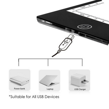 LED Light Pad A4 Drawing Tablet Graphic Writing Digital Tracer Copy Pad Board for Diamond Painting Sketch Χονδρική