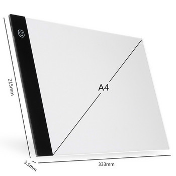 LED Light Pad A4 Drawing Tablet Graphic Writing Digital Tracer Copy Pad Board for Diamond Painting Sketch Χονδρική