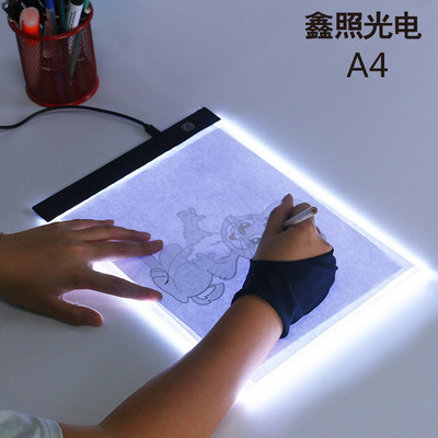LED осветителна подложка A4 Таблет за рисуване Графично писане Цифров проследяващ панел за копиране Табло за диамантена живопис Скица на едро