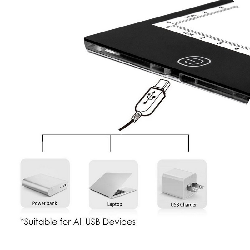 LED šviesos kilimėlis A4 piešimo planšetinis kompiuteris grafinis rašymas skaitmeninis žymeklis kopijavimo bloknotas deimantų tapybai eskizų didmeninė prekyba